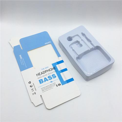 新款中性耳機包裝盒 入耳式耳機包裝盒 吸塑耳塞紙盒 現貨批發示例圖